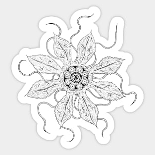 Flower Monster Sticker